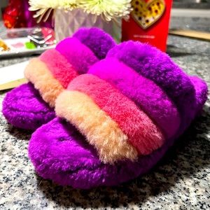 Ugg Fluff Yeah Slingback Sandal Berry Multi